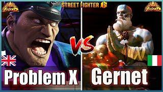 Street Fighter 6  Problem X (M Bison #1)  Vs  SYG Garnet (Dhalsim) Room MatchFightingGameWorldX