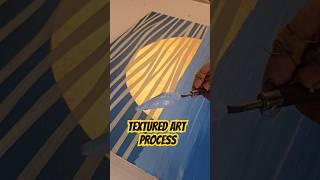 Creating Abstract Landscape | Satisfying DIY Textured art  #texturedart  #shorts  #artandcraft