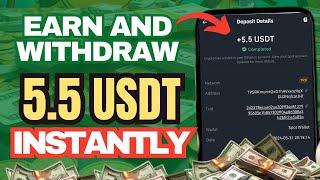 New App To Earn and Withdraw 5.5 USDT Daily (PAYMENT PROOF) - MAKE EASY USDT PER DAY