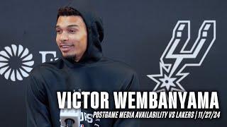 Victor Wembanyama's Postgame vs Los Angeles Lakers | 11.27.2024