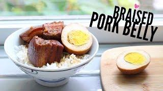 Braised Pork Belly w/ Eggs   Easy Slow Cooker Recipe | 滷肉飯