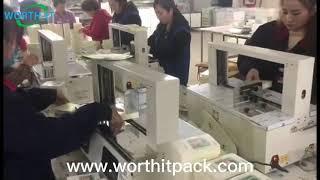 WORTH-IT Client Site Auto Paper OPP Strapping Banding Machine