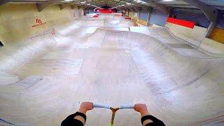 WORLD'S BEST INDOOR SKATEPARK ON SCOOTER!