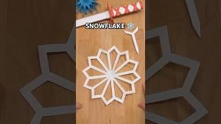 HOW TO MAKE A PAPER SNOWFLAKE TUTORIAL | INCL ART SNOWFLAKE