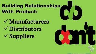 Build Confident Relationships with Product Manufacturers | Distributors | Suppliers for Contracts