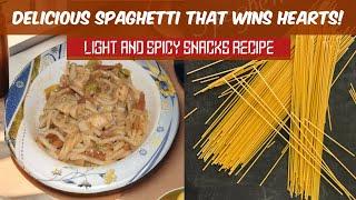 Light & Spicy Chicken Veggie Spaghetti || Quick Snack Recipe || Daily Dish Delights