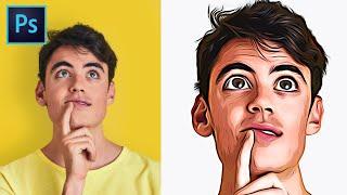 Turn Photo to Cartoon Effect (Cartoonize Yourself) - Photoshop Tutorial