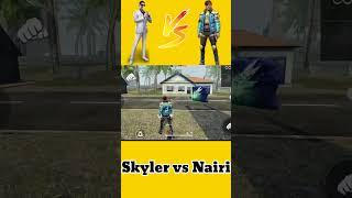 who is gloo wall god in free fire ? naukri vs skyler || ff naira vs skyler #shorts #freefireshorts