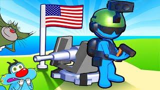 OGGY PLAYING FIGHT FOR AMERICA GAME | NOOB VS PRO VS HACKER | DADDY GAMING