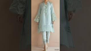 latest  Summer deign Dress 2024 Latest Plain Suit  Design Ideas | Huma Style tips