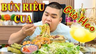 Bún Riêu Cua Giò Heo Muôn Năm Với Những Khoanh Giò Heo Siêu Hấp Dẫn | Thằng Mập Food | 395