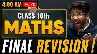 Class 10th Maths Maha Marathon - FINAL REVISION  | Shobhit Nirwan