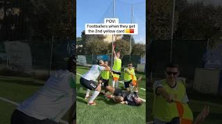 Pov: Footballers when they get the 2º Yellow Card 🟥 #football #calcio #soccer #skillscrewhd