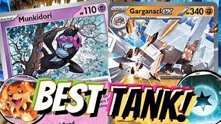 Garganacl ex Tanks 430 Damage!? 🪖 OHKO Terapagos W/ Dachsbun ex, Munkidori & Medical Energy. PTCG