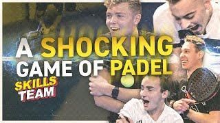 Playing padel with ELECTRIC SHOCKS!