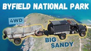 BYFIELD NATIONAL PARK - BIG SANDY 4WD ACTION | Towing our boat up steep sandy track to get to camp!