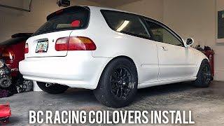 BC RACING COILOVERS INSTALL CIVIC EG