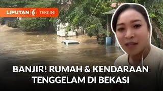 Tak Hanya Rumah, Puluhan Mobil Terendam Banjir di Ruko Bekasi | Liputan 6