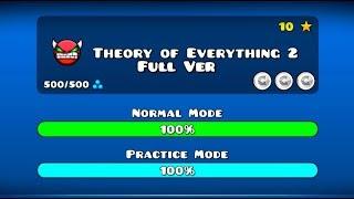 THEORY OF EVERYTHING 2 FULL VERSION BY GD MICHTOP GEOMETRY DASH 2.11