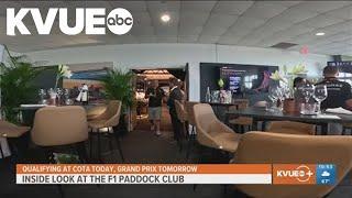 Inside look at the Formula 1 Paddock Club