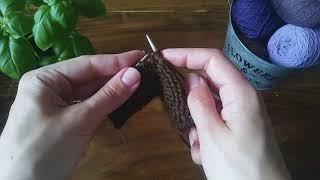 Tutorial: knit the purl stitch