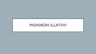 Monikon illatiivi