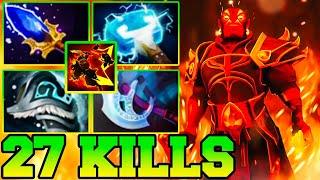 Ember Spirit Dota 2 Mid Pro Gameplay With 27 Kills Guide Build Highlights Tips And Tricks 7.34