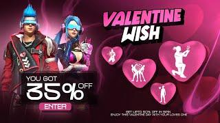 New Valentine Wish Event Confrim Free Fire | Poker Mp40 Return Bangladesh server || FF New Event