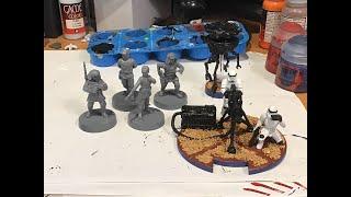 Star Wars Legion Stormtrooper E-Web Team and Probe Droid