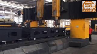 Large Size Heavy Duty Double Head CNC  Milling Machine