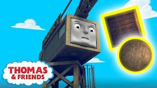 Thomas & Friends™ | Cranky Learn About Shapes | Learn with Thomas Compilation | Educational