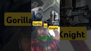 Knight VS Gorilla #martialarts #history #sword #hema #fight #war #blade