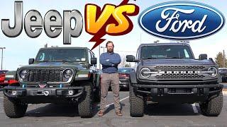 2024 Ford Bronco Badlands vs 2024 Jeep Wrangler Rubicon: Which SUV Is The Better Buy?