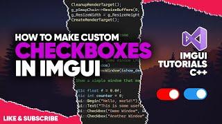 [Dear ImGui C++] How to Make Custom Checkboxes (Switches)