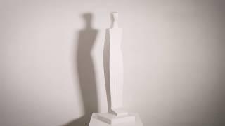 [조각가 이유길] 서있는 사람, 대리석大理石 25x25x97 | A Person Standing, Marble | 站着的人, 大理石