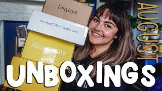 August Unboxings! Fairyloot, GSFF, Illumicrate & Afterlight! // 2022