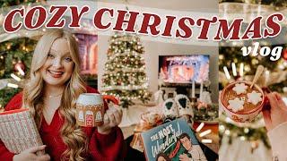 ULTIMATE CHRISTMAS VLOG \\ reading 5 holiday books, baking, bookmark DIY & cozy movie night! 