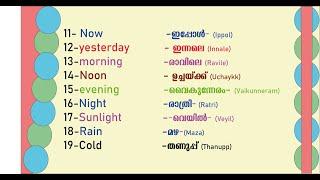 100 Useful Words in English and Malayalam / English With Jintesh /