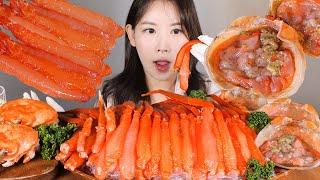 말랑 촉촉 단홍게 홑게회 몸통회 몸통찜 먹방 Raw Soft snow crab [eating show] mukbang korean food