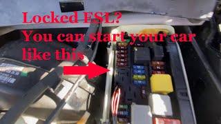 Mercedes C250 C300 no crank no start ESL failed? Here is how to get it started. #shorts