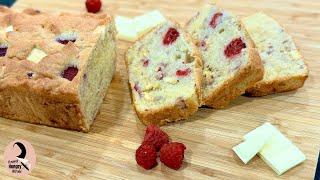 Raspberry White Chocolate Loaf Cake