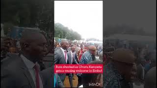 EXPLOSIVE: Ruto shocked as Embu residents abandoned him and gave Uhuru Kenyatta a rousing welcome!!