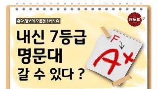 내신7등급도 명문대 갈 수 있다! (내신성적/7등급/대학진학/캐나다명문대/유학)