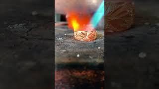 Test gold ring to fire #vuong #VUONGSILVER