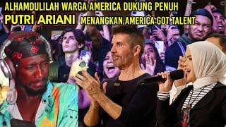 ALHAMDULILAH WARGA AMERICA DUKUNG PENUH PUTRI ARIANI DI AMERICA GOT TALENT