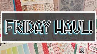 11/22/24 Friday HAUL ~ December box from Miss Kate’s Cuttables, new Christmas papers, stamps, & more