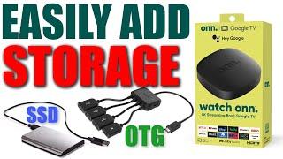 How To Add Storage To Onn 4k Streaming Device Or Chromecast With Google TV