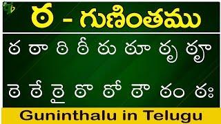 ఠ గుణింతం | Tta gunintham | How to write Telugu guninthalu | Telugu varnamala Guninthamulu