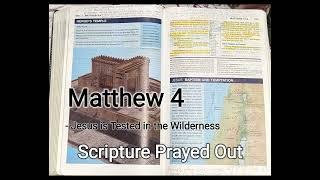 Jesus is Tested in the Wilderness - Matthew 4 - Scripture Prayed Out