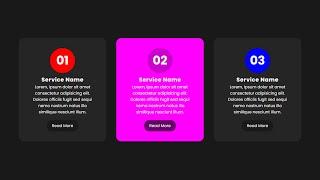 CSS Cards  _  Our Services Box Hover Effects